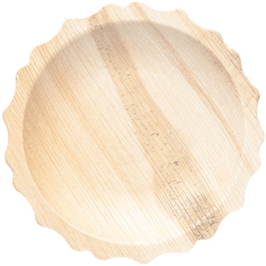 round areca leaf plates