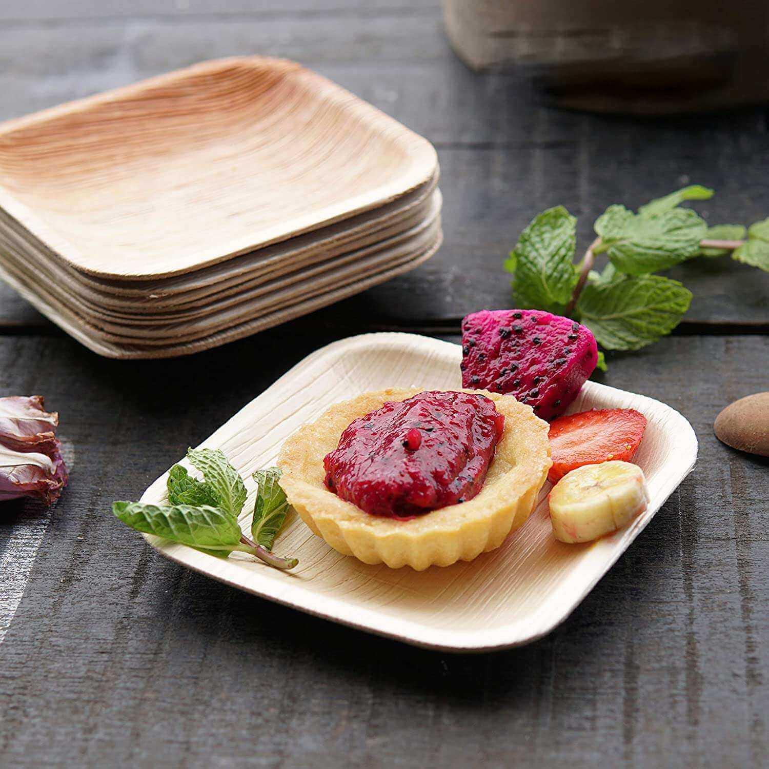 Round Areca Leaf bowls