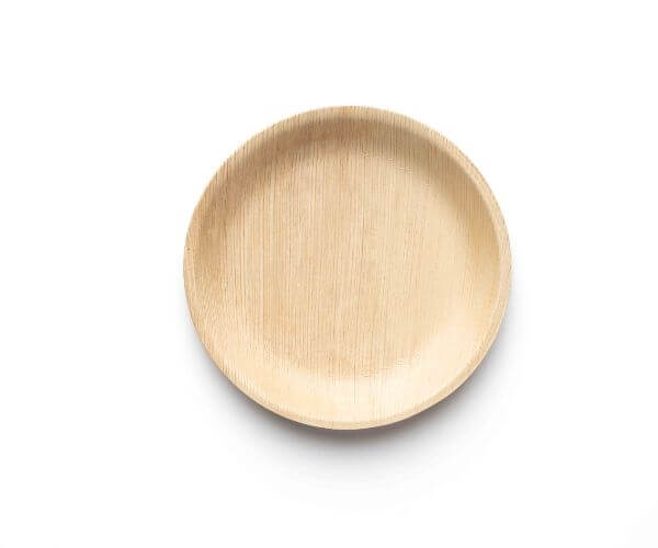 areca leaf round plate