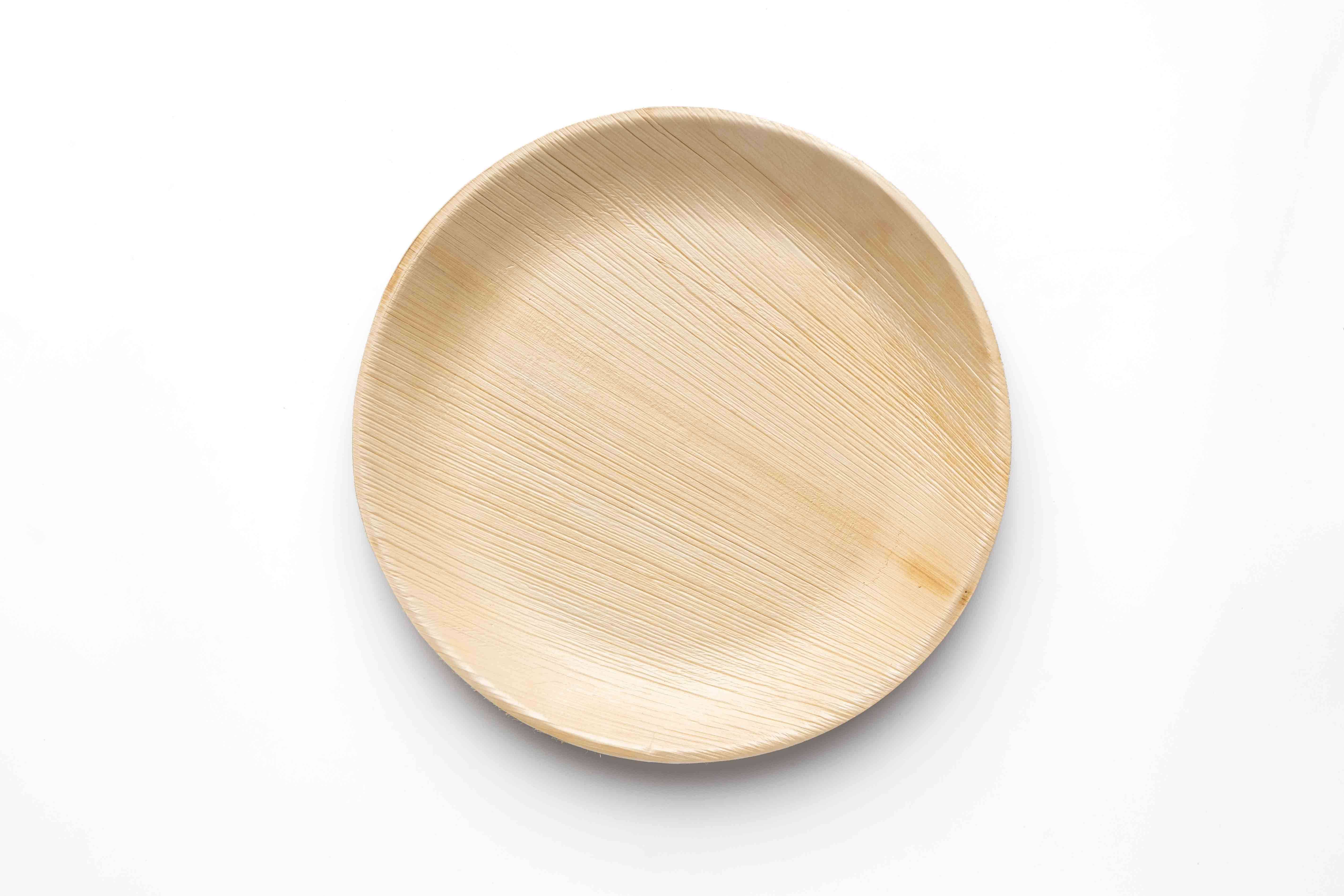 areca leaf round plate